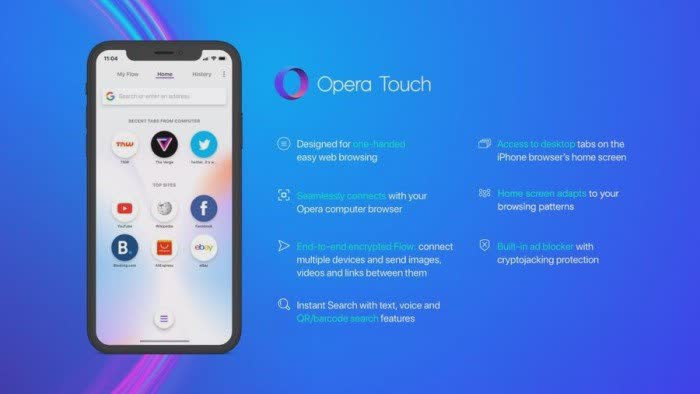 OperaTouch手机浏览器官网下载 正式登录iPhone平台
