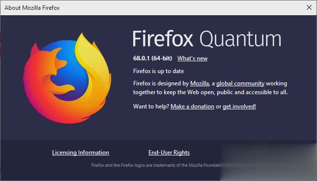 Firefox火狐浏览器最新版本V68.0.1发布 可在macOS 10.15测试版上